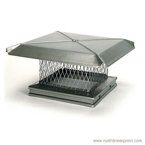 8'' x 8'' Gelco Stainless Steel Chimney Cap - 13301 N2