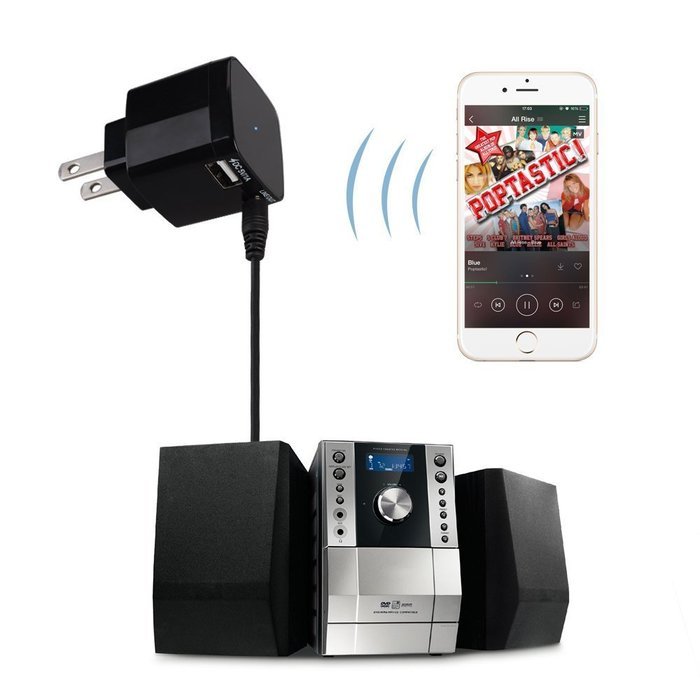 Kissmart&reg; Bluetooth Audio Adapter USB Wall Charger 3.5mm Wireless Music Receiver for Home Stereo Sound System... N2