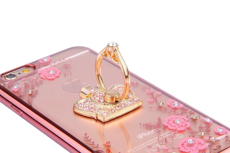 iPhone 5S Case, iPhone SE Case, PHEZEN Clear Soft TPU Protective Case Back Cover with Beautiful Cherry Blossom... N13