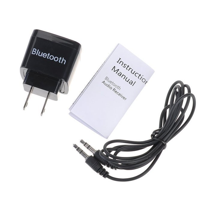 Kissmart&reg; Bluetooth Audio Adapter USB Wall Charger 3.5mm Wireless Music Receiver for Home Stereo Sound System... N3