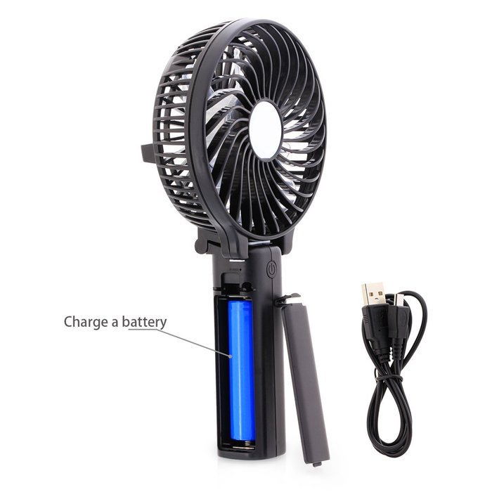 DOIOWN Handheld Portable Table Mini Fan Battery Rechargeable (Blue) N8