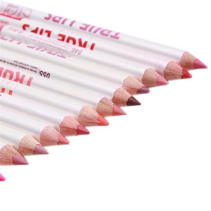 OrliverHL 12 Colors/Set Professional Waterproof Lipliner Makeup Cosmetic Pencil