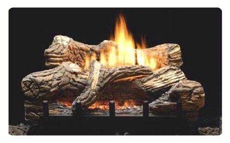 24" Natural Gas Manual Fireplace Log Insert