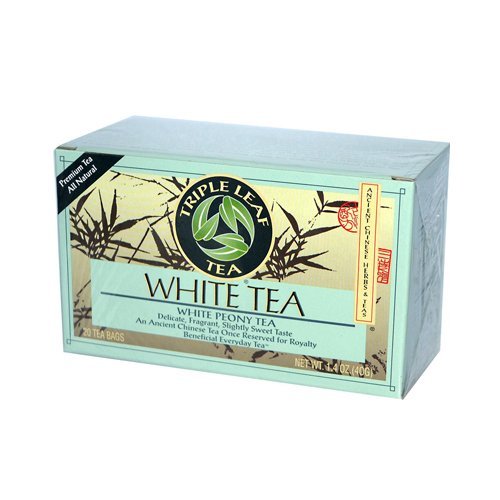 Triple Leaf White Tea - 20 bags per pack -- 6 packs per case.