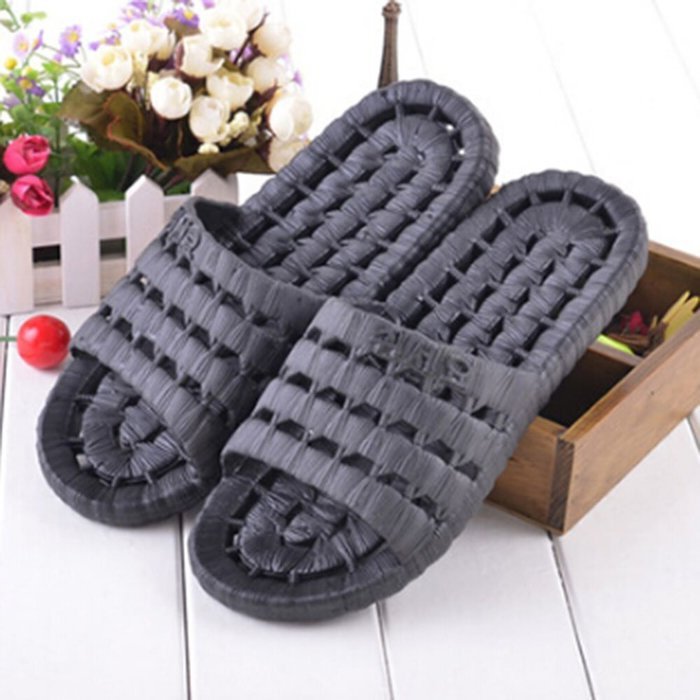 Spritech(TM)Men's PVC Sandal Slipper Comfortable Shower Beach Shoe Slip On Flip Flop Mazarine L N5
