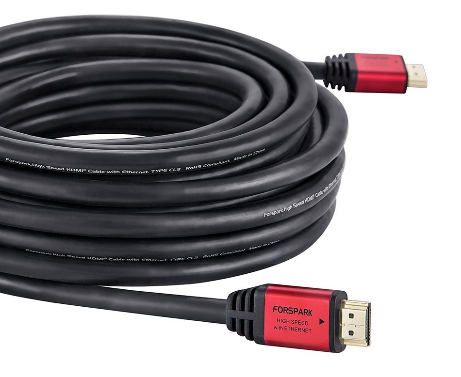 FORSPARK High Speed Ultra HDMI Cable 6ft with Ethernet ,Full HD, Supports 4K, 3D, 1080p Full HD Latest Version... N5
