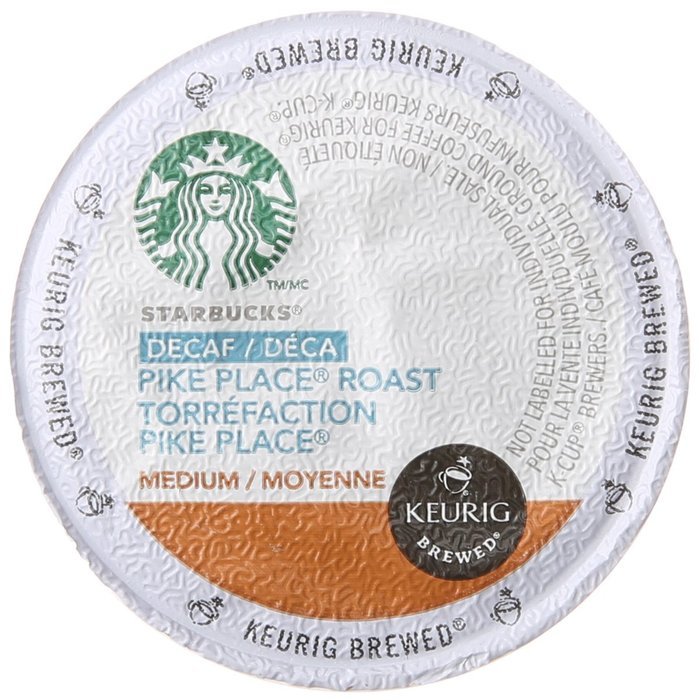 Starbucks Decaf Pike Place Roast K-Cup for Keurig Brewers, 24 Count N2
