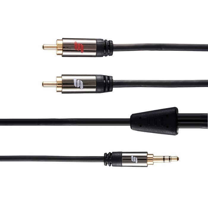 Sinseader 6.6ft 3.5mm to 2RCA Audio Auxiliary Stereo Y Splitter Cable Male to Male input amplifier or receiver... N2