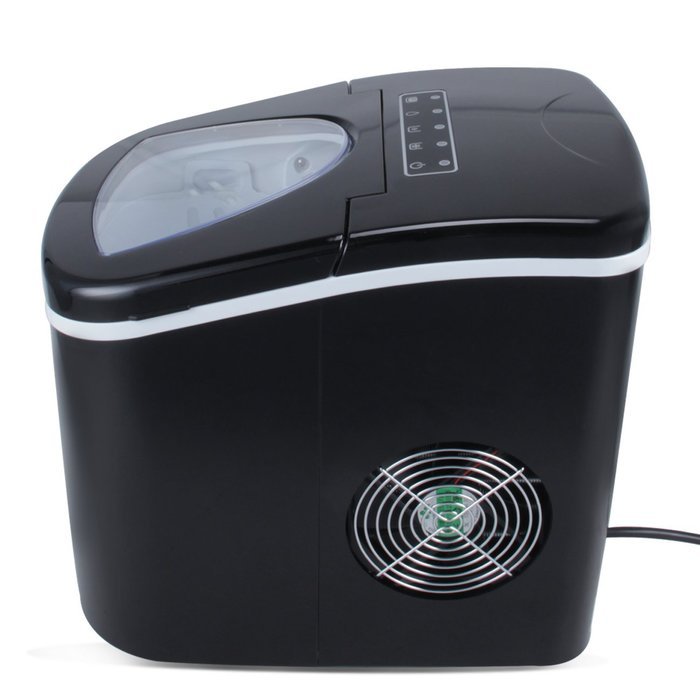 Della Portable Ice Maker, Produces up to 26 lbs. of Ice Daily, 2-Size (Black)