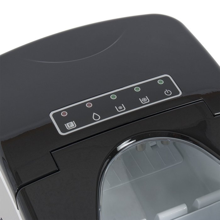 Della Portable Ice Maker, Produces up to 26 lbs. of Ice Daily, 2-Size (Black) N3