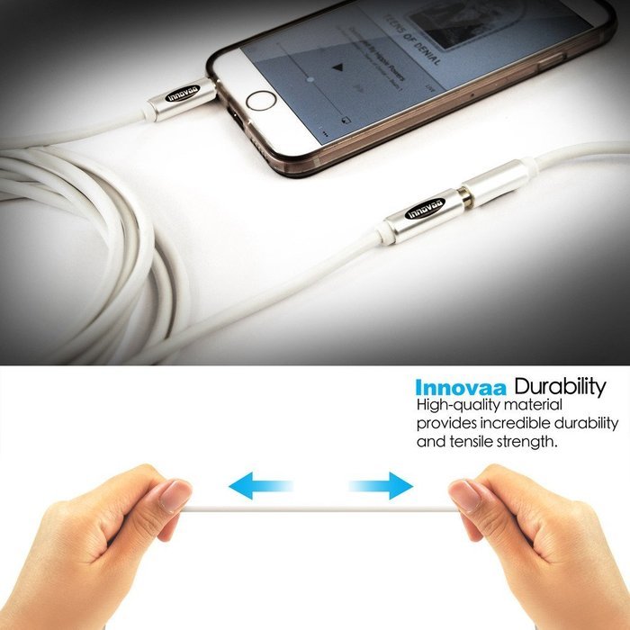 AUX Audio Cable, INNOVAA Universal Stereo Audio Male to Female 3.5mm AUX Cable - 15 Feet N5