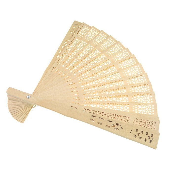 DPIST Sandalwood Fan - Baby Shower Gifts & Wedding Favors [ 36 pcs]