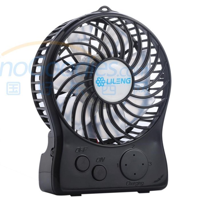 Lileng 839 Desktop Fan for Chlidren USB Charging&lithium Battery Power Supply 3 Speeds Mini Portable Fan N2