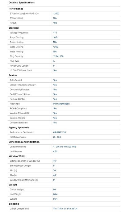 Haier HPN12XCM Portable Air Conditioner, 12000-BTU N7