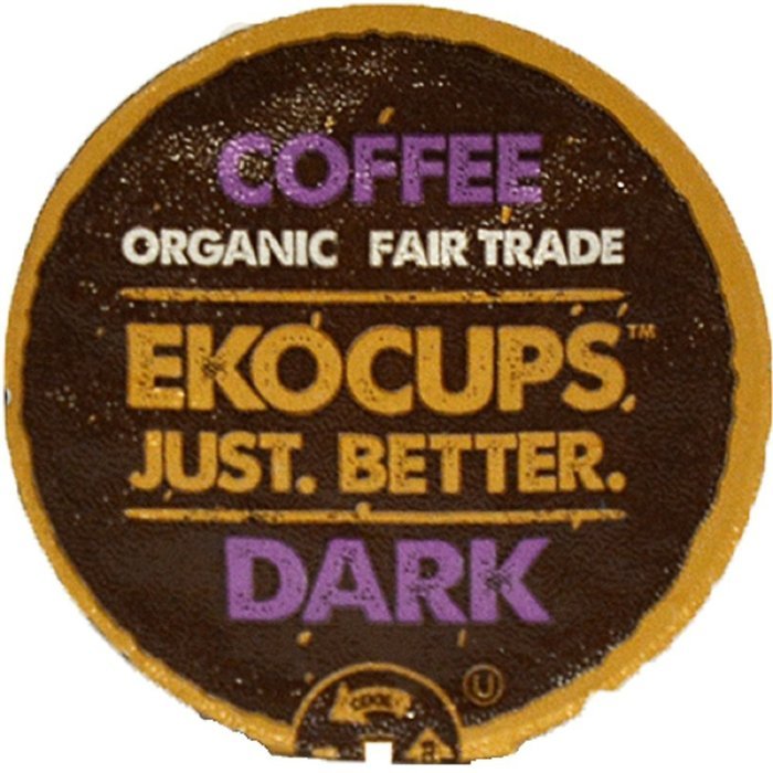 EKOCUPS Artisan Organic Dark Coffee, Dark Roast, in Recyclable Single Serve Cups for Keurig K-cup Brewers, 40... N2