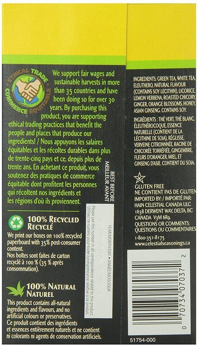 Celestial Seasonings Decaf Mint Green Tea, 20 Count (Pack of 6) N19