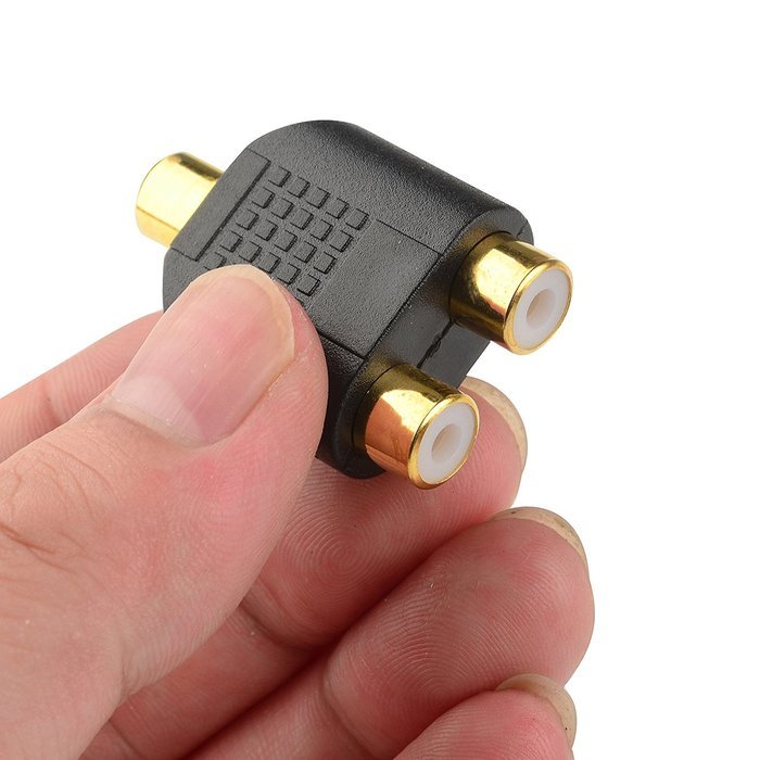 Cable Matters 5-Pack, Gold Plated 3-RCA Coupler N45