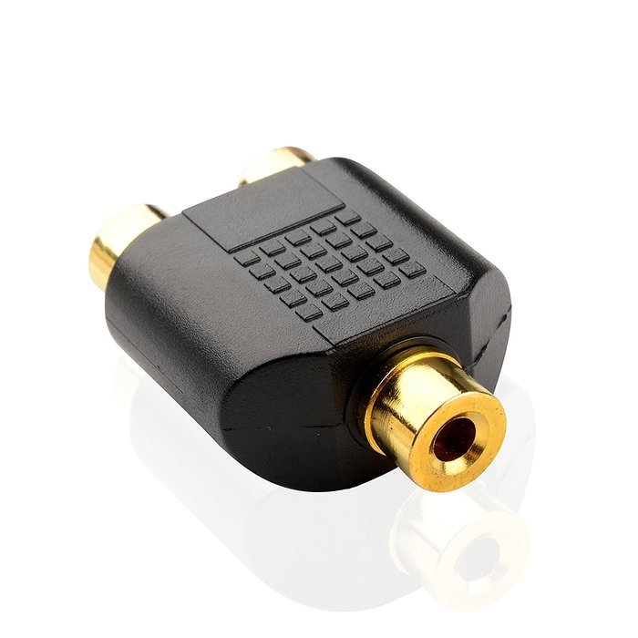Cable Matters 5-Pack, Gold Plated 3-RCA Coupler N46