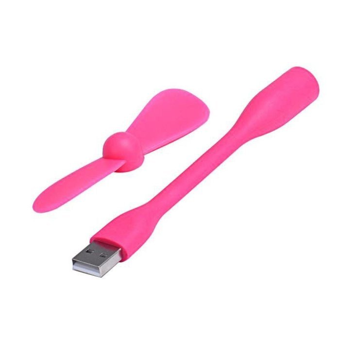 AMA(TM) Portable Flexible Mini USB Cooling Fan Air Conditioner Cooler for Laptop Computer (Hot Pink) N11