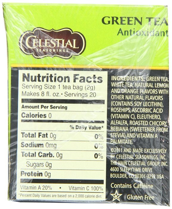 Celestial Seasonings Decaf Mint Green Tea, 20 Count (Pack of 6) N35