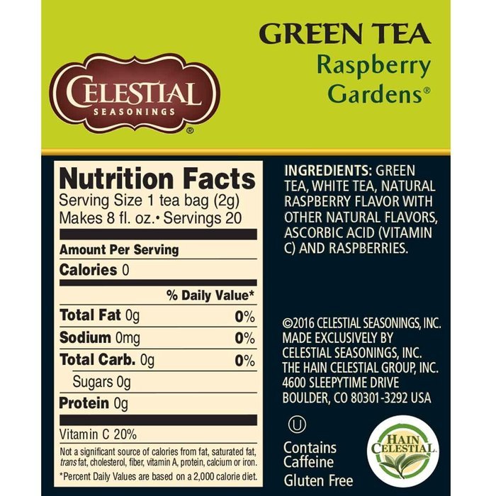 Celestial Seasonings Decaf Mint Green Tea, 20 Count (Pack of 6) N48