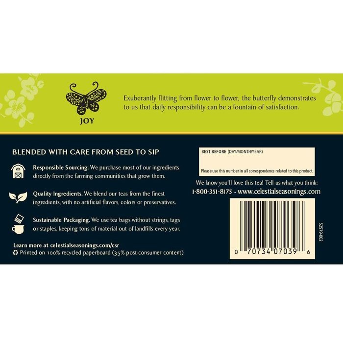 Celestial Seasonings Decaf Mint Green Tea, 20 Count (Pack of 6) N49