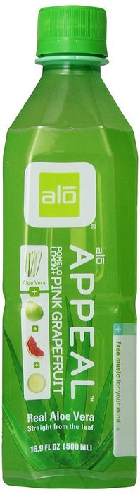 ALO Exposed Aloe Vera Juice Drink, Original + Honey, 16.9 Ounce (Pack of 12) N31