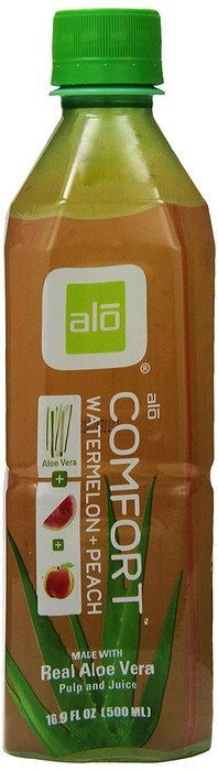 ALO Exposed Aloe Vera Juice Drink, Original + Honey, 16.9 Ounce (Pack of 12) N33