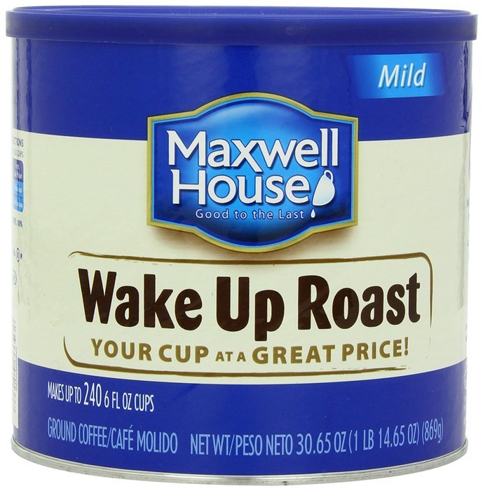 Maxwell House Ground Coffee Canister, Wake Up Roast, 30.65 Ounce N22