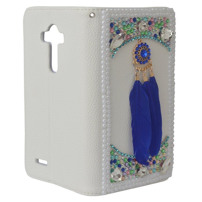 Galaxy S7 Case,Yaheeda [Stand Feature] Bling Sparkle Crystal Wallet Case [Sparkle Plume Feather Chain] Premium... N16
