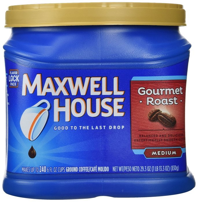 Maxwell House Ground Coffee Canister, Wake Up Roast, 30.65 Ounce N36