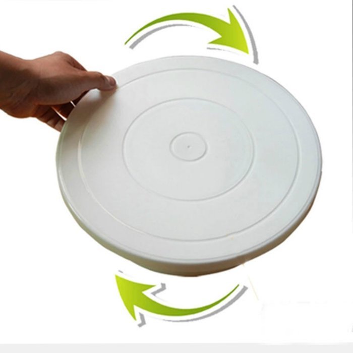 CAKE STAND. White Cake Stand 28 cm, Cake Rotating Stand, Cake Revolving Stand, Cake Decorating Turntable. Cake...