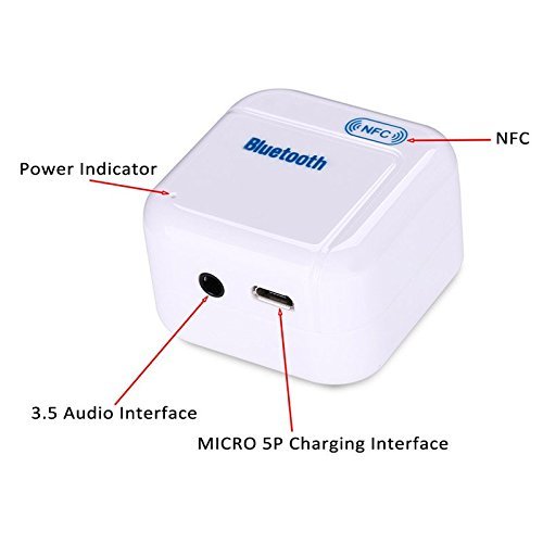 NEW H-266 Wireless NFC Bluetooth Music Receiver for Sound System Receptor Audio Speaker with Micro USB 3.5mm Audio...