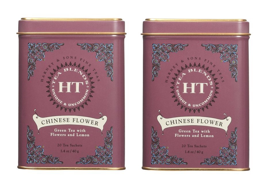 Harney and Sons Fine Teas, Green Tea coconut, 20 tea sachets 1.4 oz/ 40 grams N3