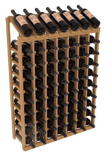 Wine Racks America Ponderosa Pine 7 Column 10 Row Display Top Kit. 13 Stains to Choose From! N4