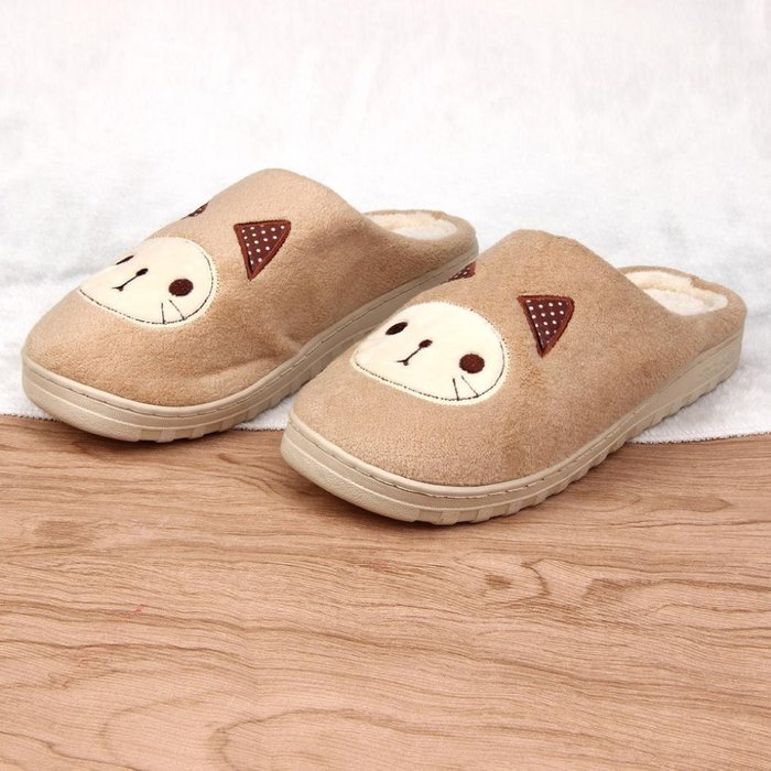 AutumnFall Women Soft Warm Indoor Candy Colors Cotton Slippers Home Anti-slip Shoes (40, Pink) N28
