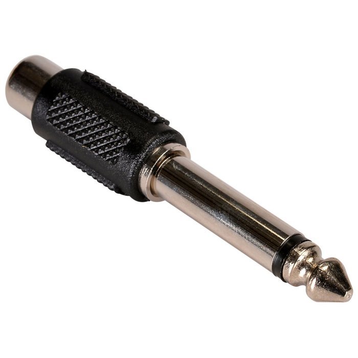 WOVTE RCA Stereo Jack to 6.35mm Mono Plug TS Adaptor Pack of 4 N4