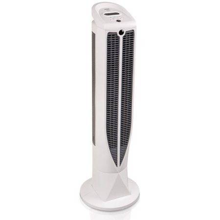 Dual System Tower UltraSlimline Heater Fan, Double Grill Design, LCD Readout, 1450 RPM, Super Conductive Heating... N4