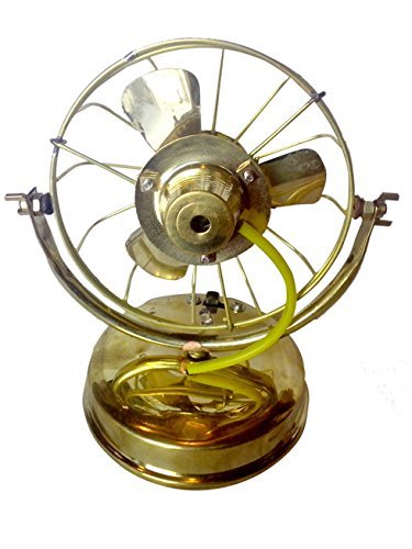 Unique Brass Nautical Handmade Decorative Small Table Fan Fine Work India/asia N2