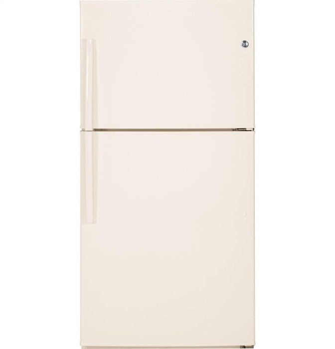 GE GTE21GTHCC 21.2 Cu. Ft. Bisque Top Freezer Refrigerator - Energy Star