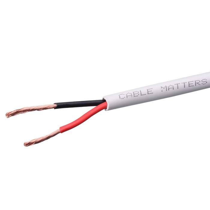 Cable Matters 16 AWG In-Wall Rated (CL2) Oxygen-Free Bare Copper Speaker Cable 250 Feet N4