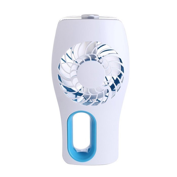 MADKING Portable Handheld Mini Fan with Mist Humidifier Battery Powered Personal Fan USB Rechargeable, Blue N2