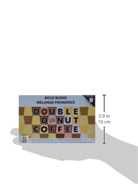 Double Donut Bold and Dark Coffee Single Serve Cups for Keurig K Cup Brewer Variety Pack, 36 Count N2