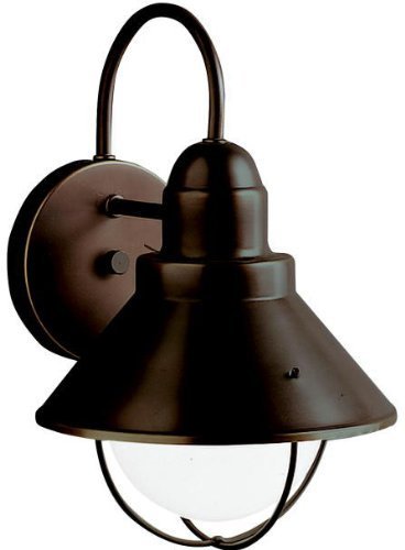 9022OZ Seaside 1LT 12IN Exterior Wall Mount, Olde Bronze Finish by Kichler