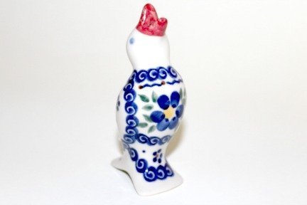 Polish Pottery Spring Blossom Pie Bird