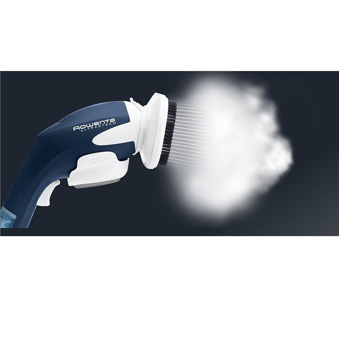 Rowenta GS3010 Ultrasteam Hand-Held Garment and Fabric Steamer with Lint Pad and Travel Pouch, 800-Watt, Blue N2