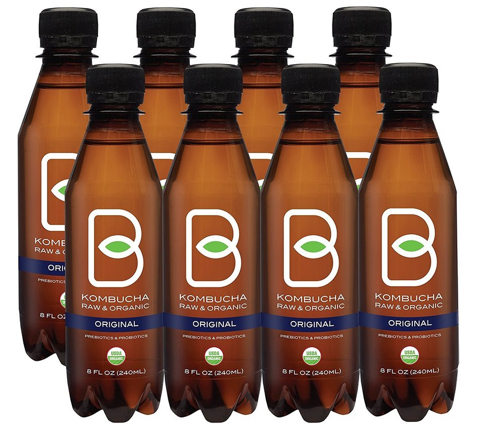 B-tea Kombucha Raw Organic Tea, Only 2g of Sugar, Probiotics and Prebiotic, Promotes Healthy Weight Loss, Kosher... N2