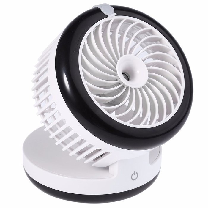 BearsFire&reg; USB Mini Cooling Misting Fan Portable Water Spray Fan Rechargeable Humidifier Personal Fan Desktop... N19