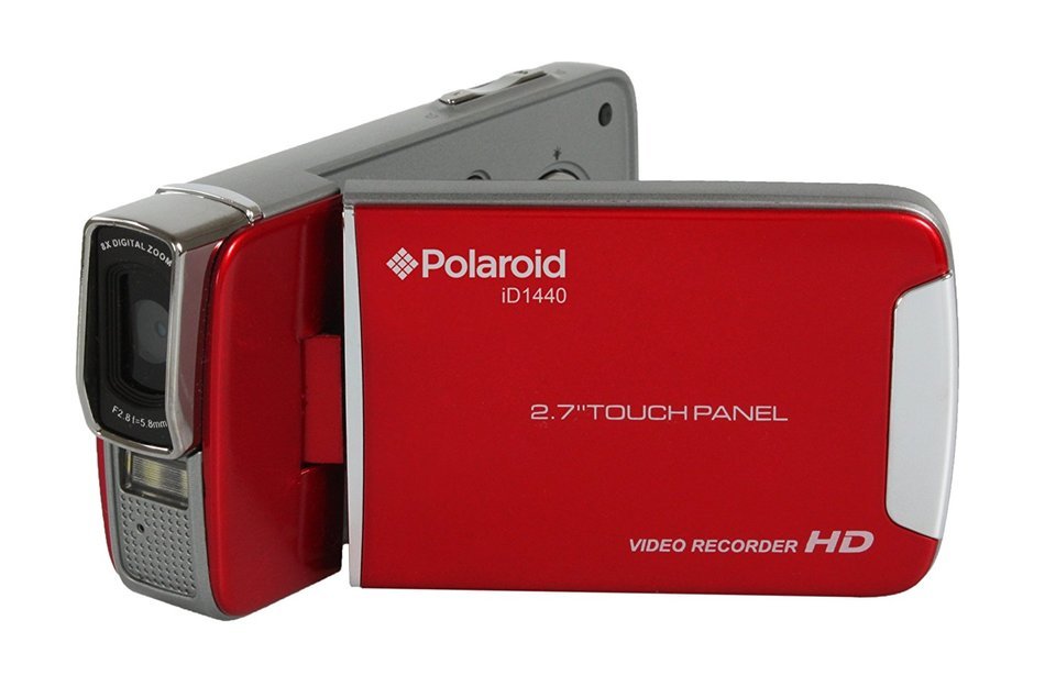 Polaroid ID1440CL-RED-TRU 14MP 4x Zoom Digital Camcorder with 2.7-Inch LCD Screen (Red) N2