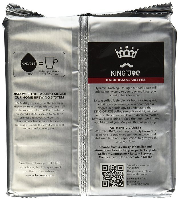 Tassimo King of Joe Dark Roast, 16-Count , 4.45 Oz N11
